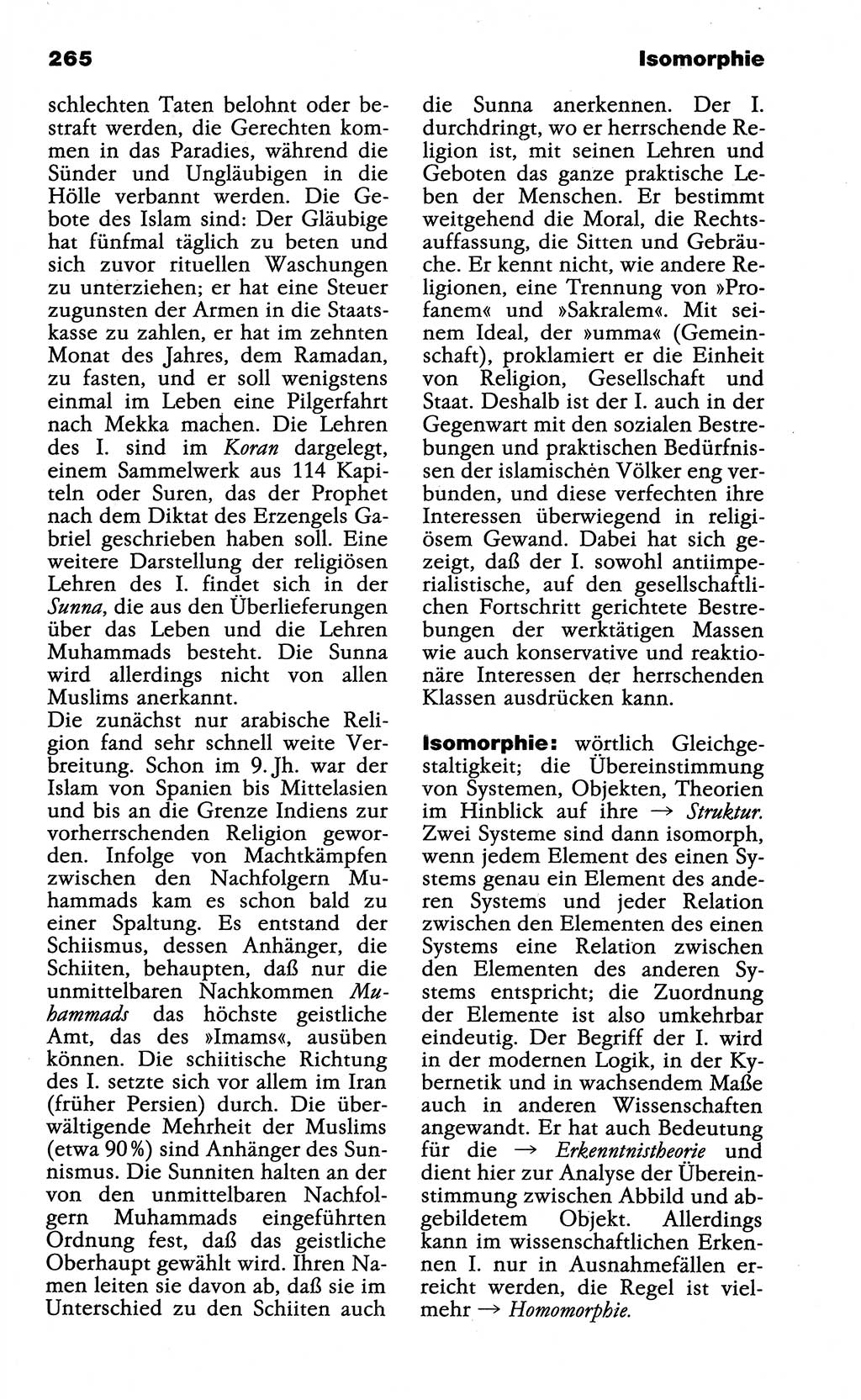 Wörterbuch der marxistisch-leninistischen Philosophie [Deutsche Demokratische Republik (DDR)] 1985, Seite 265 (Wb. ML Phil. DDR 1985, S. 265)