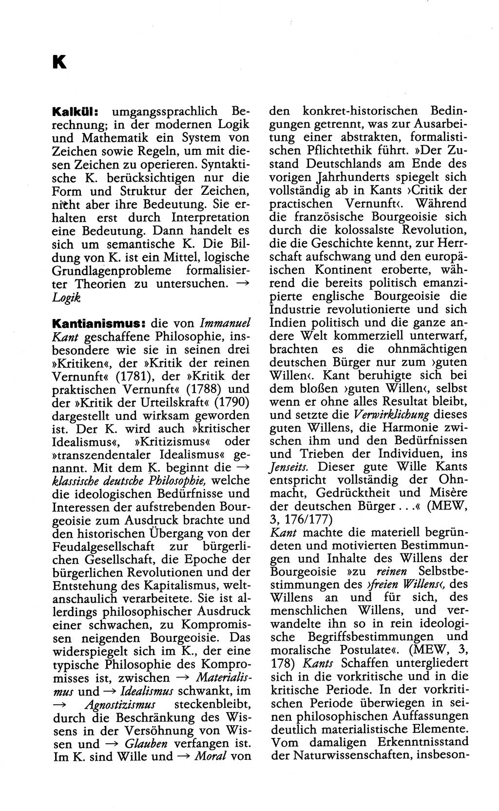 Wörterbuch der marxistisch-leninistischen Philosophie [Deutsche Demokratische Republik (DDR)] 1985, Seite 266 (Wb. ML Phil. DDR 1985, S. 266)