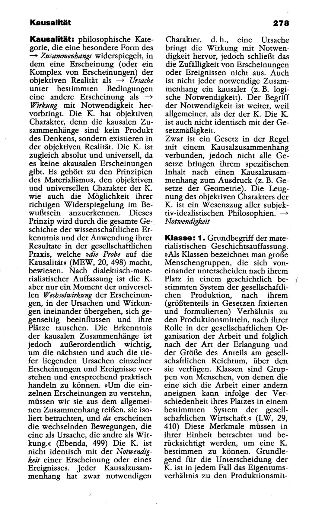 Wörterbuch der marxistisch-leninistischen Philosophie [Deutsche Demokratische Republik (DDR)] 1985, Seite 278 (Wb. ML Phil. DDR 1985, S. 278)