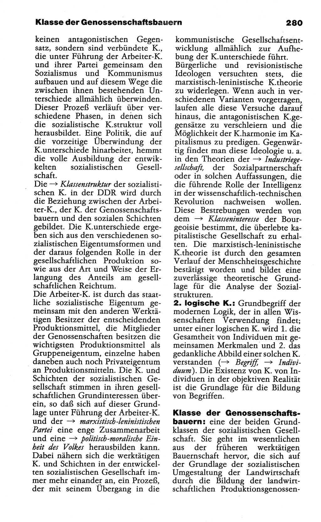 Wörterbuch der marxistisch-leninistischen Philosophie [Deutsche Demokratische Republik (DDR)] 1985, Seite 280 (Wb. ML Phil. DDR 1985, S. 280)