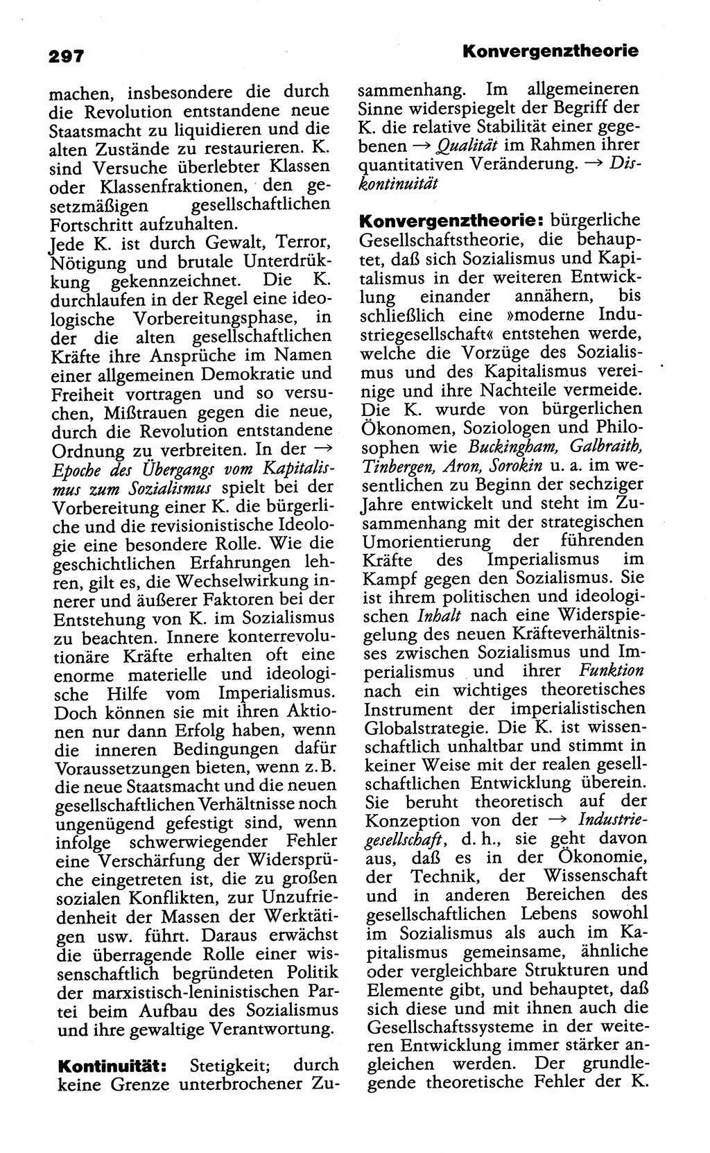 Wörterbuch der marxistisch-leninistischen Philosophie [Deutsche Demokratische Republik (DDR)] 1985, Seite 297 (Wb. ML Phil. DDR 1985, S. 297)