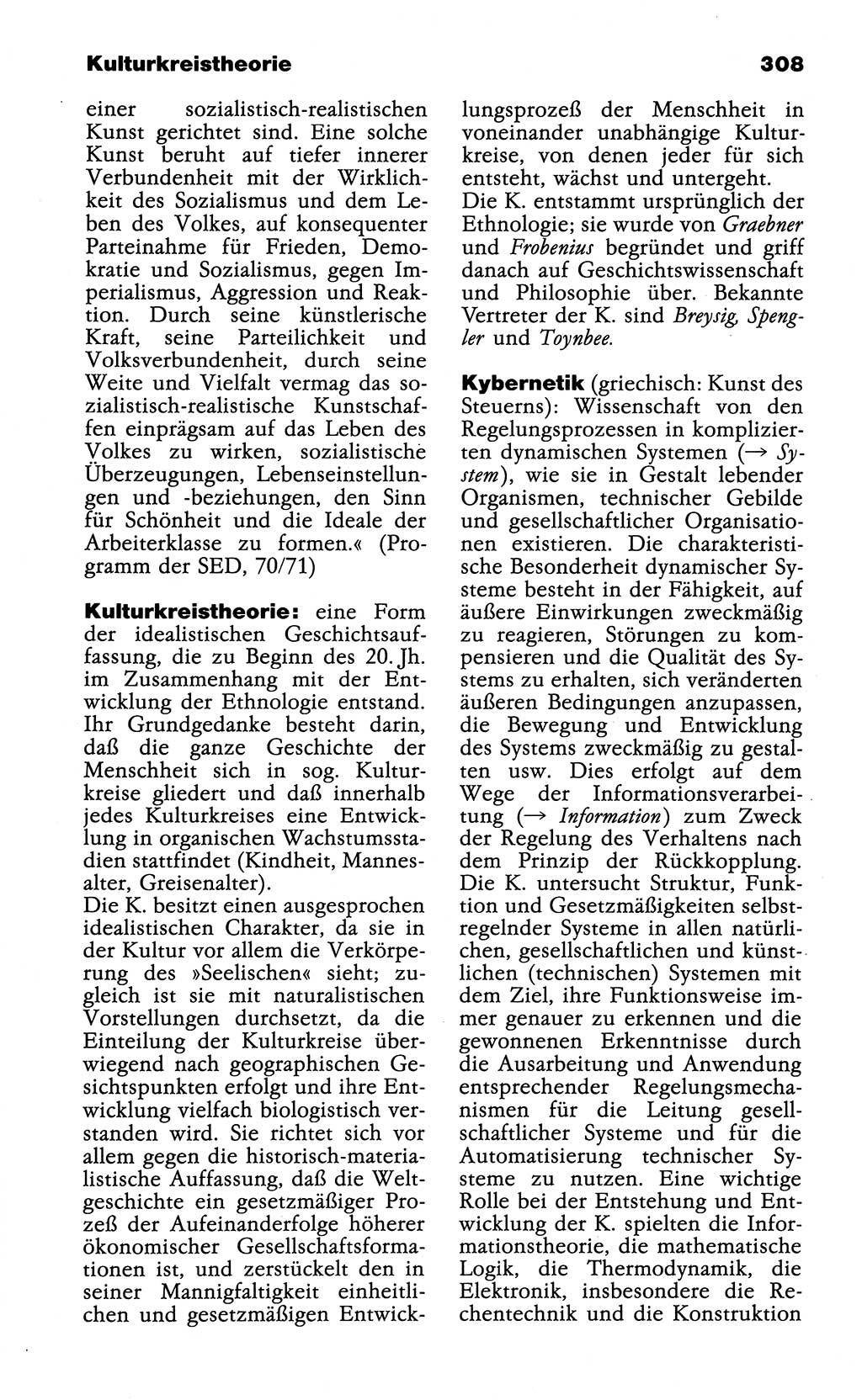 Wörterbuch der marxistisch-leninistischen Philosophie [Deutsche Demokratische Republik (DDR)] 1985, Seite 308 (Wb. ML Phil. DDR 1985, S. 308)