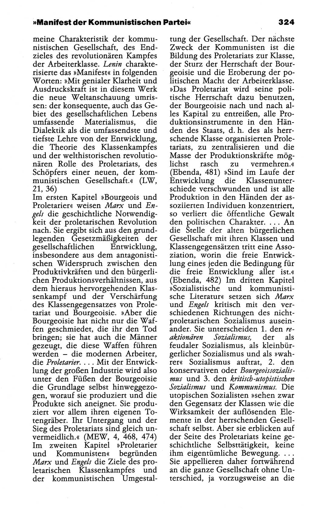 Wörterbuch der marxistisch-leninistischen Philosophie [Deutsche Demokratische Republik (DDR)] 1985, Seite 324 (Wb. ML Phil. DDR 1985, S. 324)