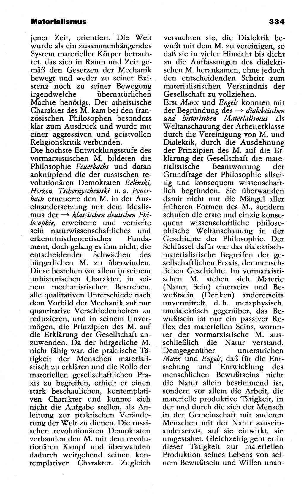 Wörterbuch der marxistisch-leninistischen Philosophie [Deutsche Demokratische Republik (DDR)] 1985, Seite 334 (Wb. ML Phil. DDR 1985, S. 334)