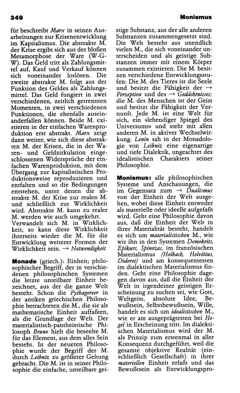 Wörterbuch der marxistisch-leninistischen Philosophie [Deutsche Demokratische Republik (DDR)] 1985, Seite 349 (Wb. ML Phil. DDR 1985, S. 349)