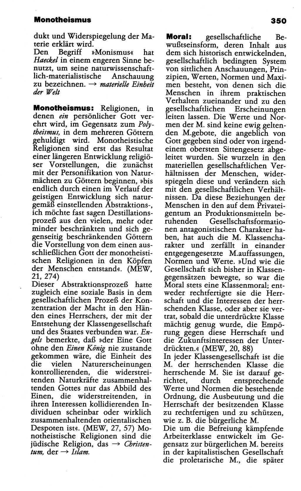 Wörterbuch der marxistisch-leninistischen Philosophie [Deutsche Demokratische Republik (DDR)] 1985, Seite 350 (Wb. ML Phil. DDR 1985, S. 350)