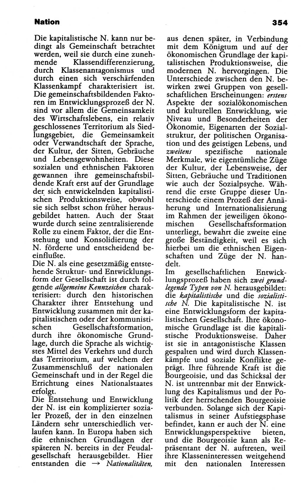 Wörterbuch der marxistisch-leninistischen Philosophie [Deutsche Demokratische Republik (DDR)] 1985, Seite 354 (Wb. ML Phil. DDR 1985, S. 354)