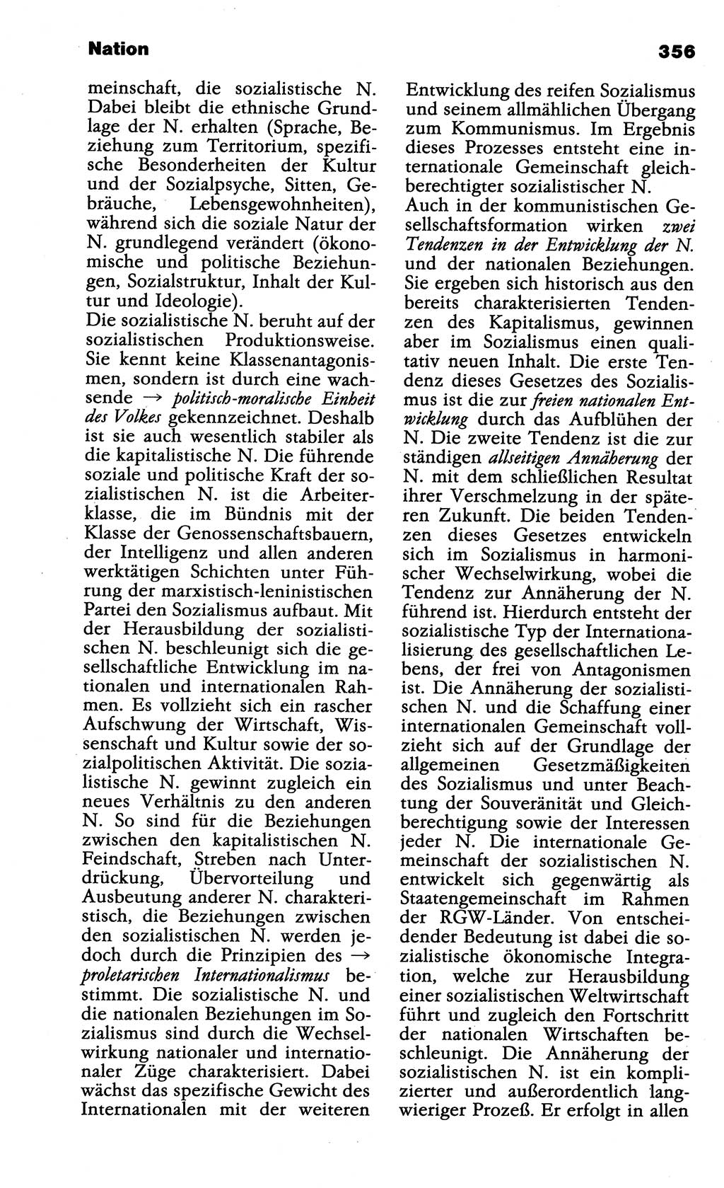 Wörterbuch der marxistisch-leninistischen Philosophie [Deutsche Demokratische Republik (DDR)] 1985, Seite 356 (Wb. ML Phil. DDR 1985, S. 356)