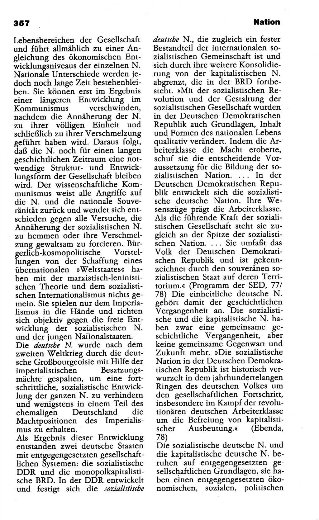 Wörterbuch der marxistisch-leninistischen Philosophie [Deutsche Demokratische Republik (DDR)] 1985, Seite 357 (Wb. ML Phil. DDR 1985, S. 357)