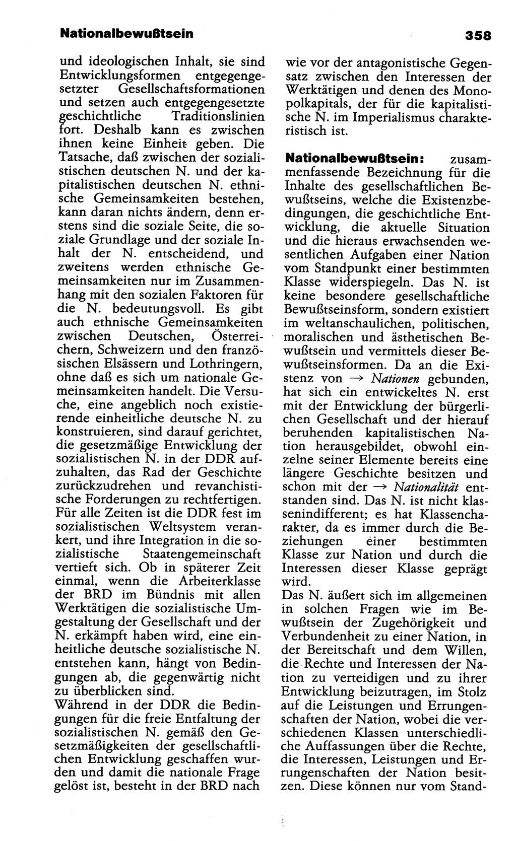 Wörterbuch der marxistisch-leninistischen Philosophie [Deutsche Demokratische Republik (DDR)] 1985, Seite 358 (Wb. ML Phil. DDR 1985, S. 358)