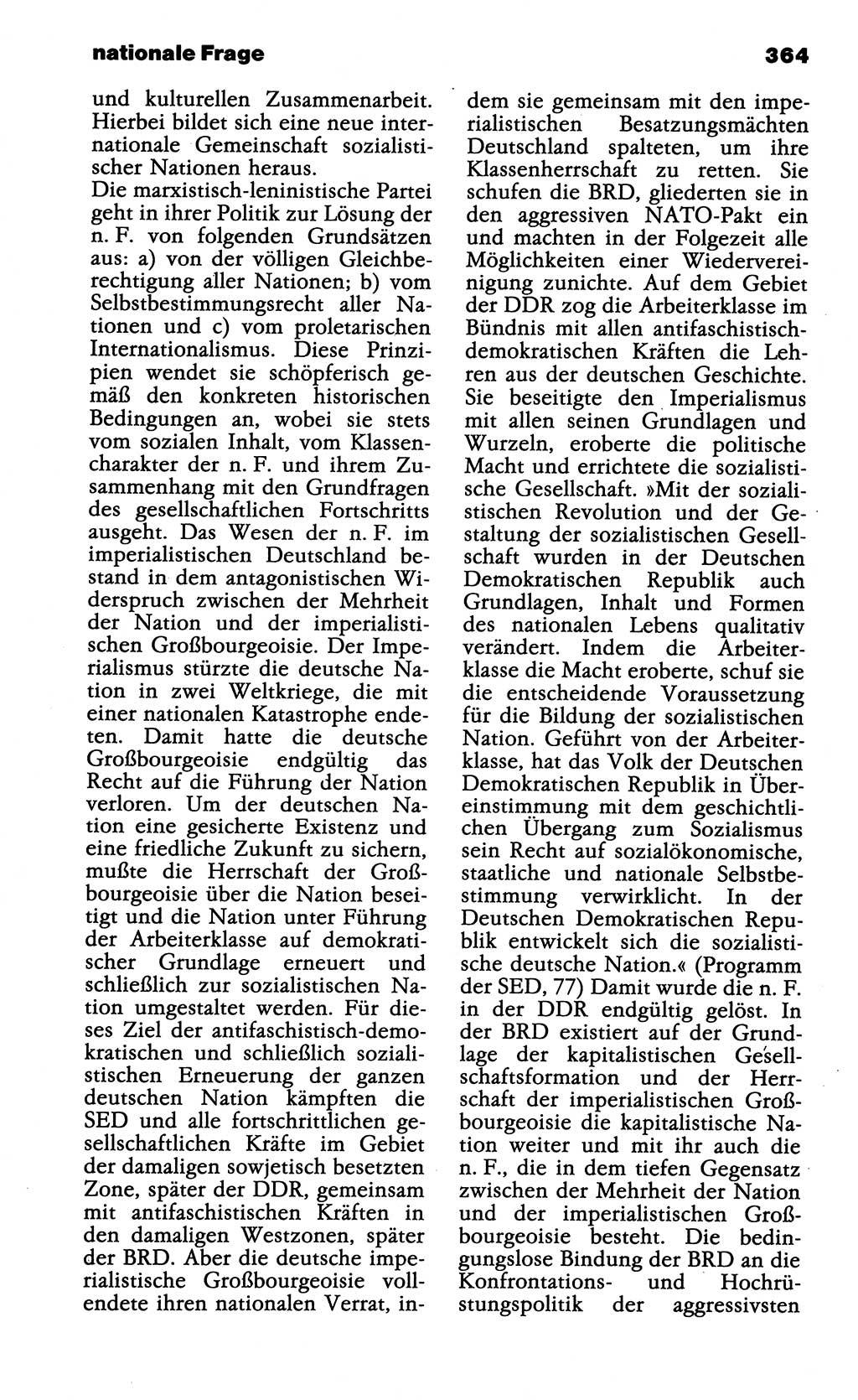Wörterbuch der marxistisch-leninistischen Philosophie [Deutsche Demokratische Republik (DDR)] 1985, Seite 364 (Wb. ML Phil. DDR 1985, S. 364)