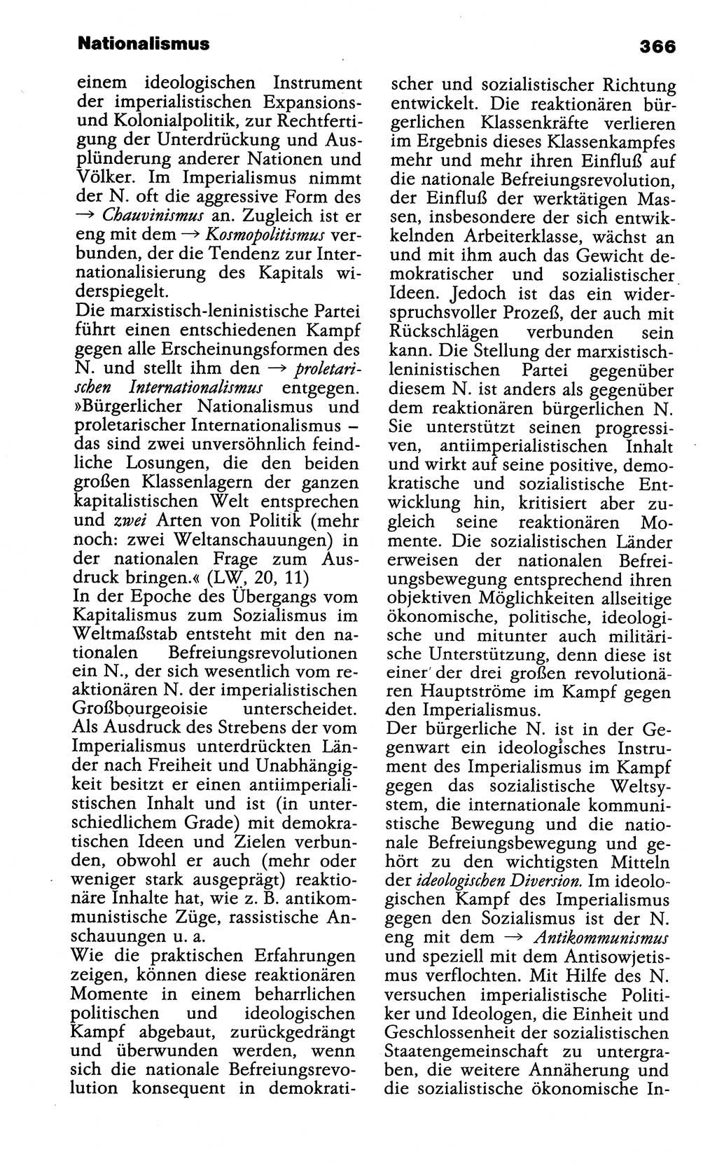 Wörterbuch der marxistisch-leninistischen Philosophie [Deutsche Demokratische Republik (DDR)] 1985, Seite 366 (Wb. ML Phil. DDR 1985, S. 366)