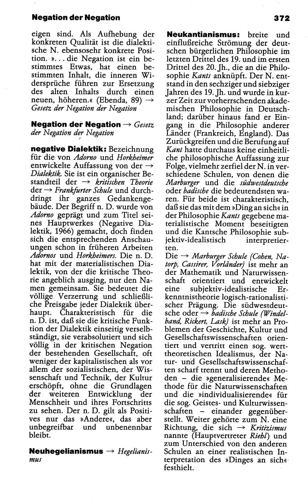 Wörterbuch der marxistisch-leninistischen Philosophie [Deutsche Demokratische Republik (DDR)] 1985, Seite 372 (Wb. ML Phil. DDR 1985, S. 372)
