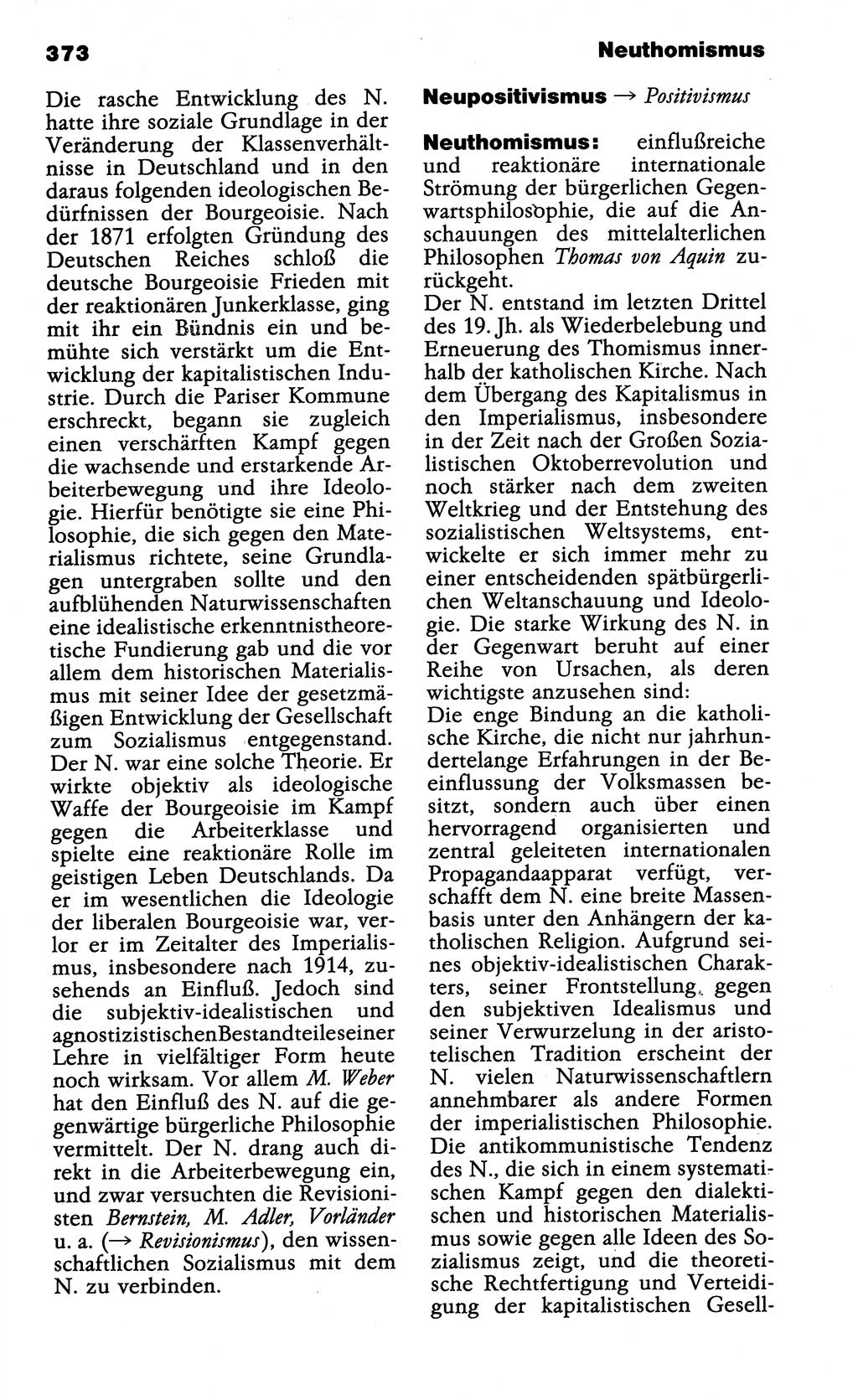 Wörterbuch der marxistisch-leninistischen Philosophie [Deutsche Demokratische Republik (DDR)] 1985, Seite 373 (Wb. ML Phil. DDR 1985, S. 373)
