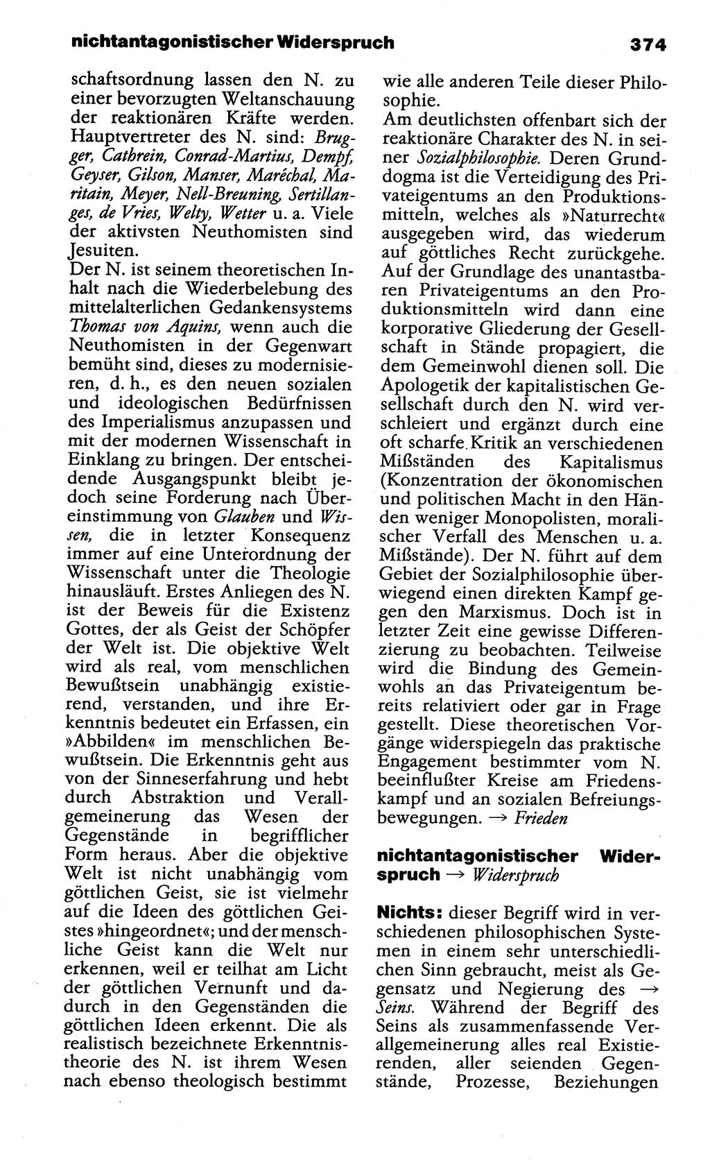 Wörterbuch der marxistisch-leninistischen Philosophie [Deutsche Demokratische Republik (DDR)] 1985, Seite 374 (Wb. ML Phil. DDR 1985, S. 374)