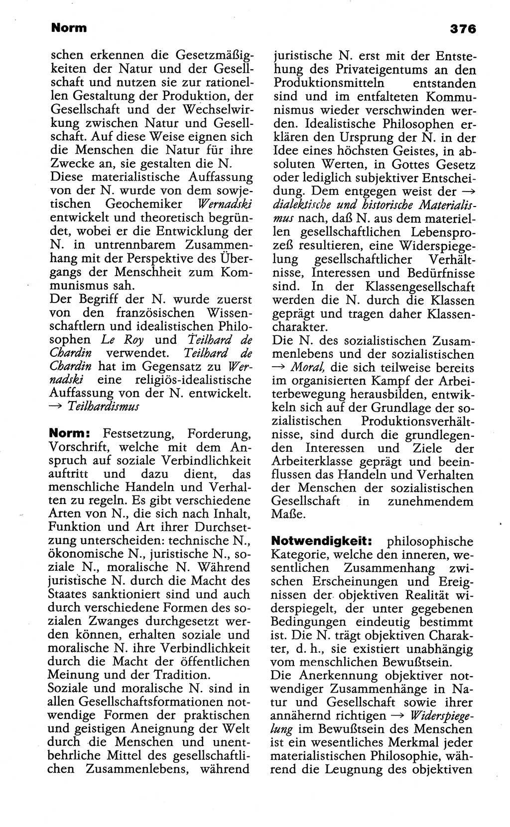 Wörterbuch der marxistisch-leninistischen Philosophie [Deutsche Demokratische Republik (DDR)] 1985, Seite 376 (Wb. ML Phil. DDR 1985, S. 376)