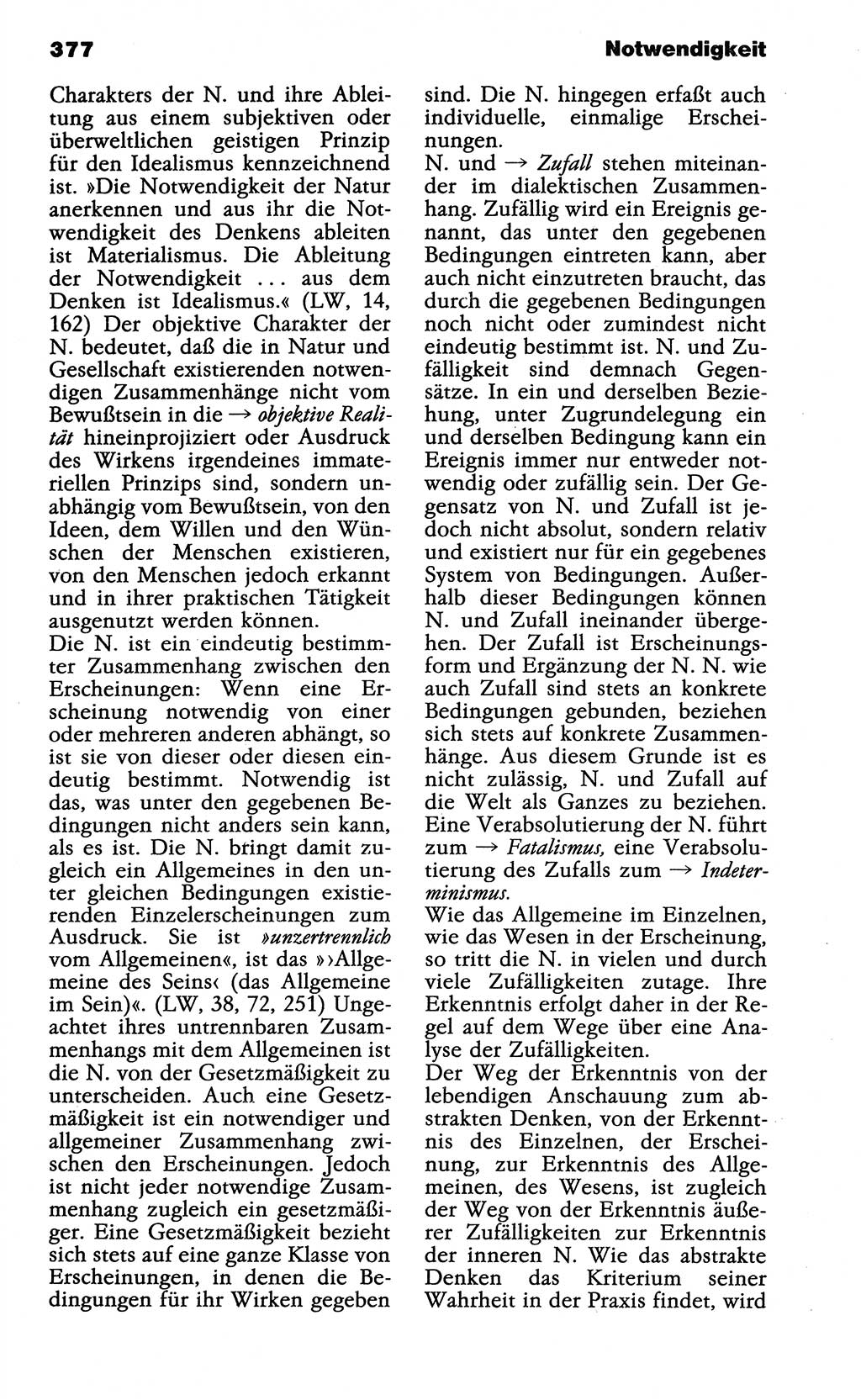 Wörterbuch der marxistisch-leninistischen Philosophie [Deutsche Demokratische Republik (DDR)] 1985, Seite 377 (Wb. ML Phil. DDR 1985, S. 377)