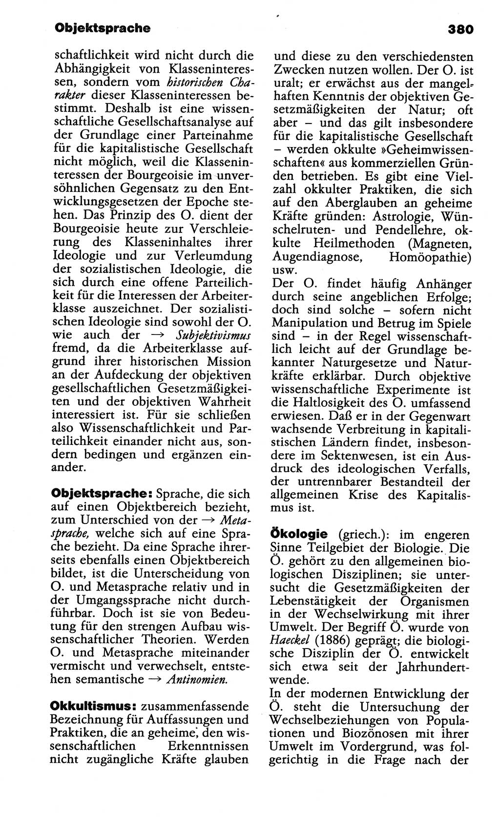 Wörterbuch der marxistisch-leninistischen Philosophie [Deutsche Demokratische Republik (DDR)] 1985, Seite 380 (Wb. ML Phil. DDR 1985, S. 380)