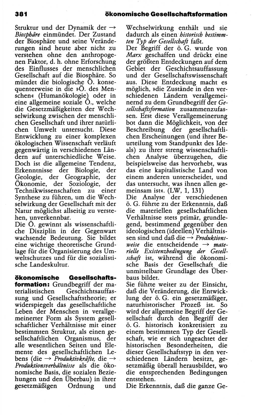 Wörterbuch der marxistisch-leninistischen Philosophie [Deutsche Demokratische Republik (DDR)] 1985, Seite 381 (Wb. ML Phil. DDR 1985, S. 381)