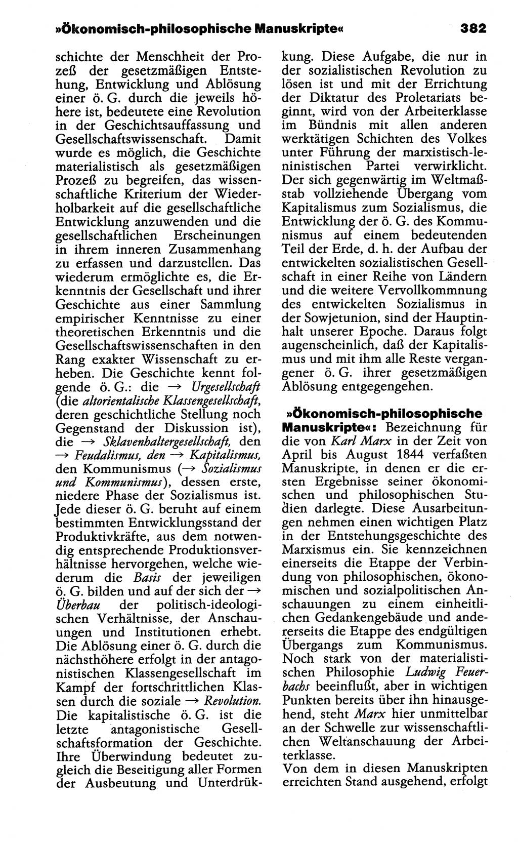 Wörterbuch der marxistisch-leninistischen Philosophie [Deutsche Demokratische Republik (DDR)] 1985, Seite 382 (Wb. ML Phil. DDR 1985, S. 382)