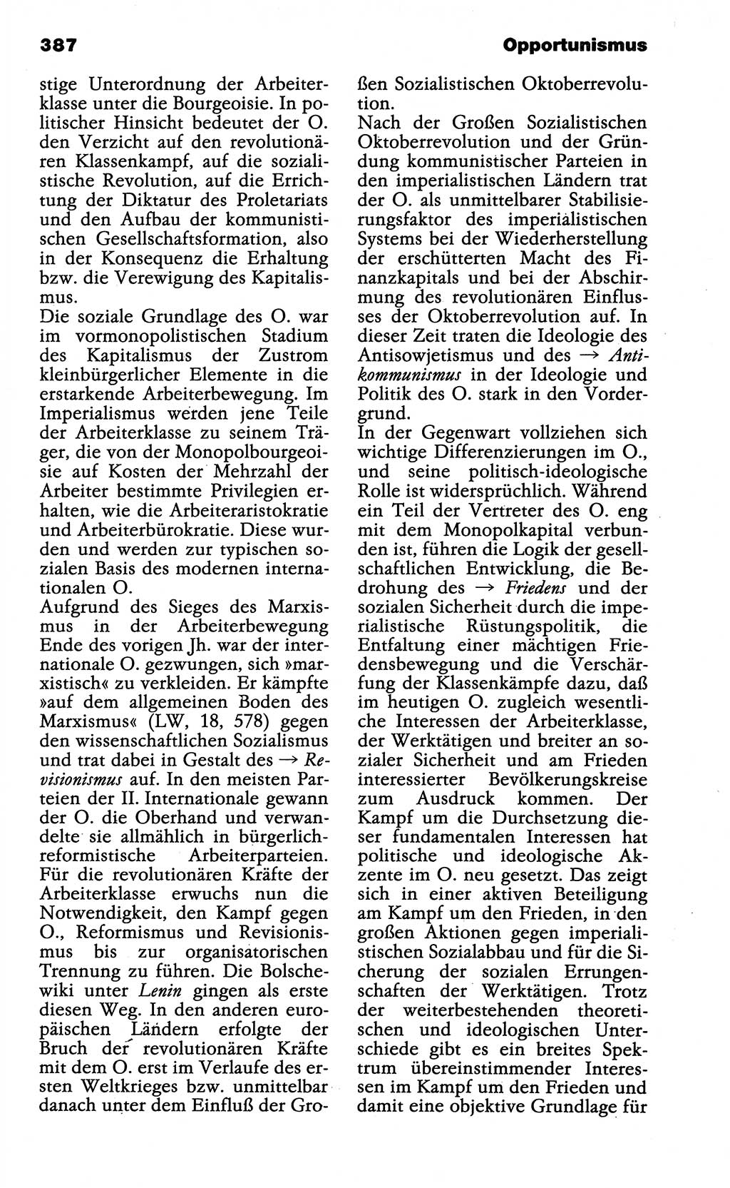 Wörterbuch der marxistisch-leninistischen Philosophie [Deutsche Demokratische Republik (DDR)] 1985, Seite 387 (Wb. ML Phil. DDR 1985, S. 387)
