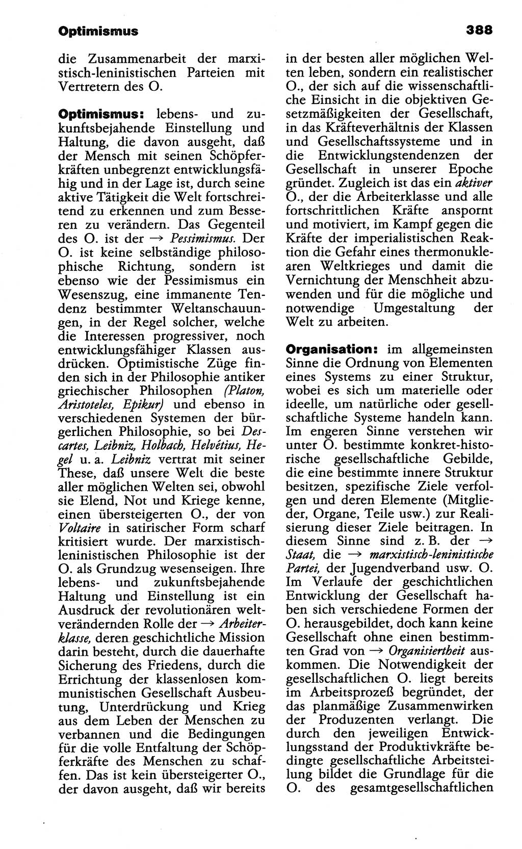 Wörterbuch der marxistisch-leninistischen Philosophie [Deutsche Demokratische Republik (DDR)] 1985, Seite 388 (Wb. ML Phil. DDR 1985, S. 388)