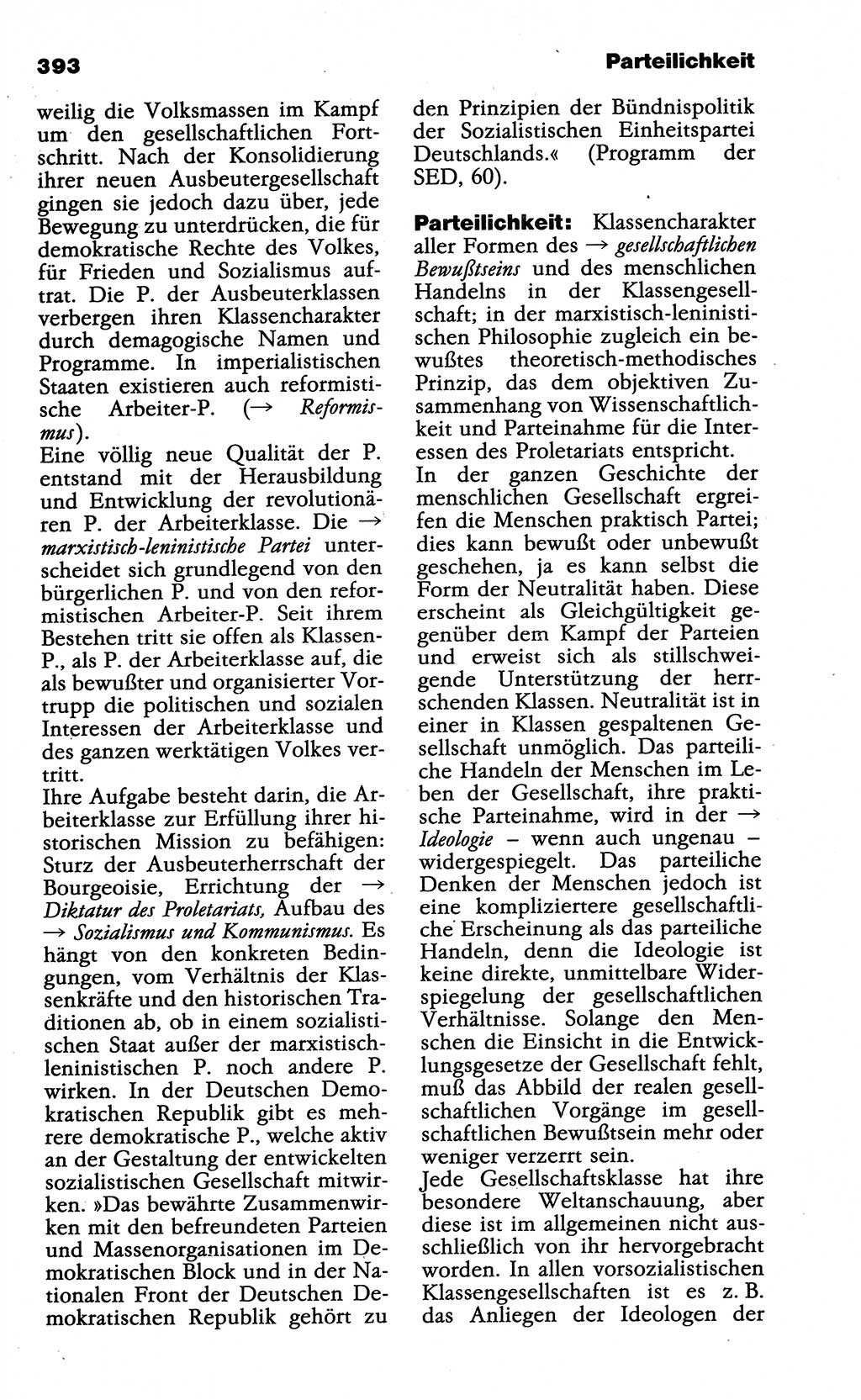 Wörterbuch der marxistisch-leninistischen Philosophie [Deutsche Demokratische Republik (DDR)] 1985, Seite 393 (Wb. ML Phil. DDR 1985, S. 393)