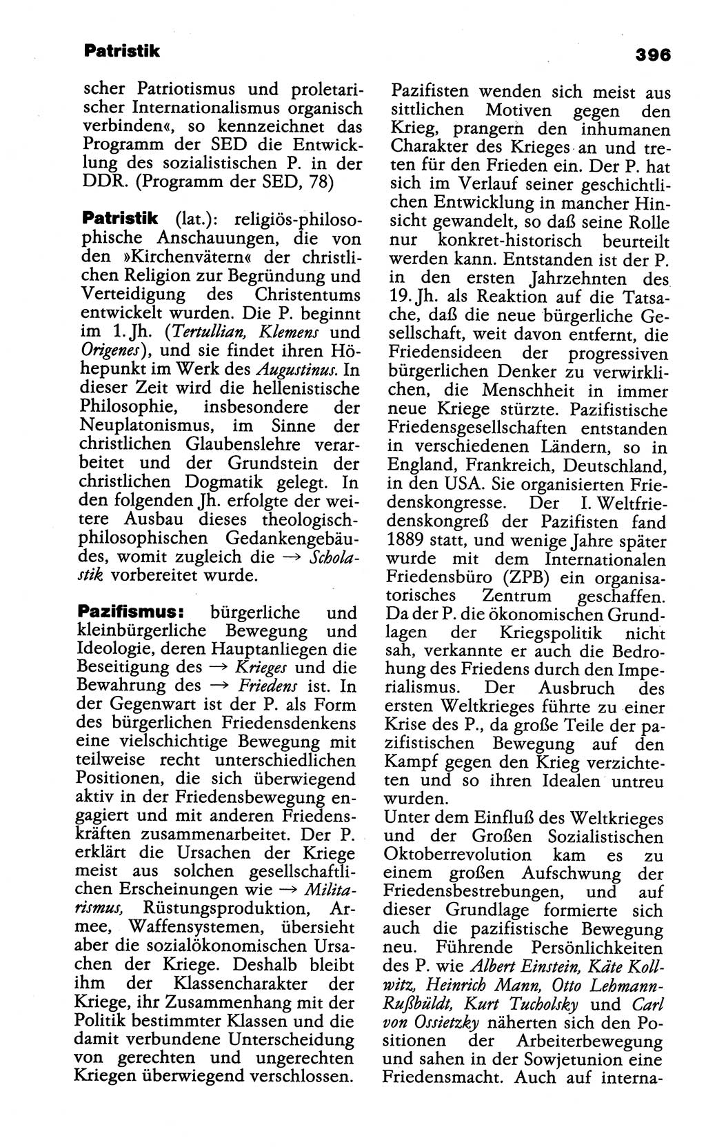 Wörterbuch der marxistisch-leninistischen Philosophie [Deutsche Demokratische Republik (DDR)] 1985, Seite 396 (Wb. ML Phil. DDR 1985, S. 396)