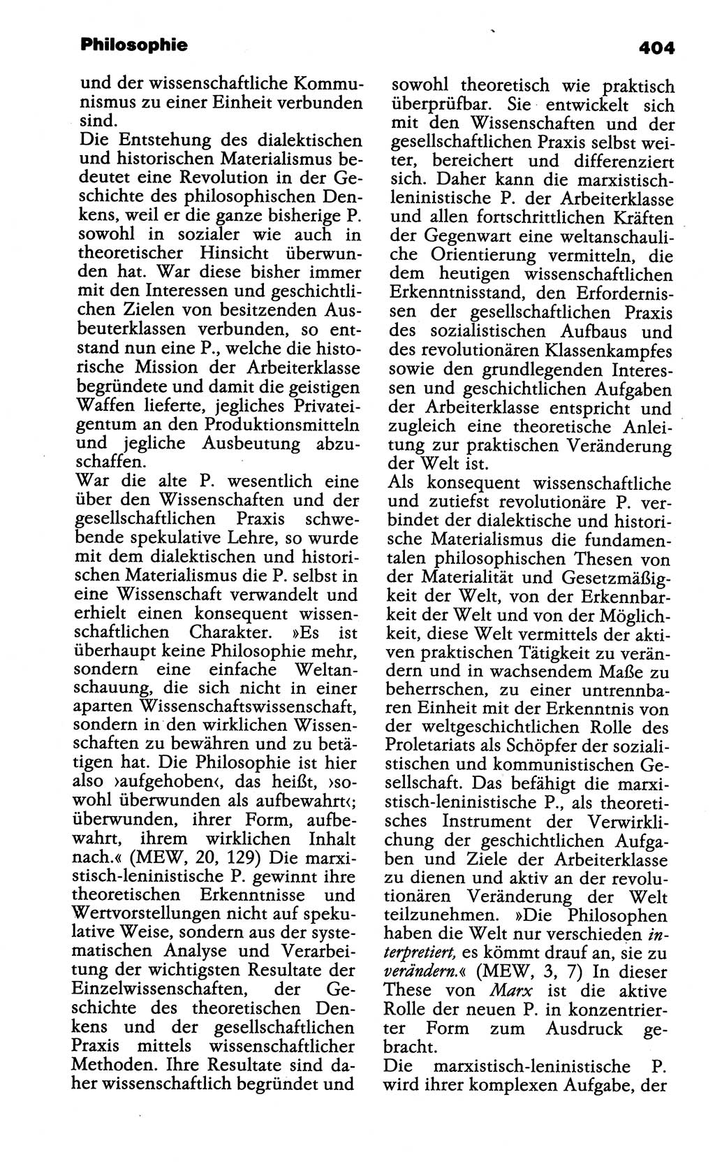 Wörterbuch der marxistisch-leninistischen Philosophie [Deutsche Demokratische Republik (DDR)] 1985, Seite 404 (Wb. ML Phil. DDR 1985, S. 404)