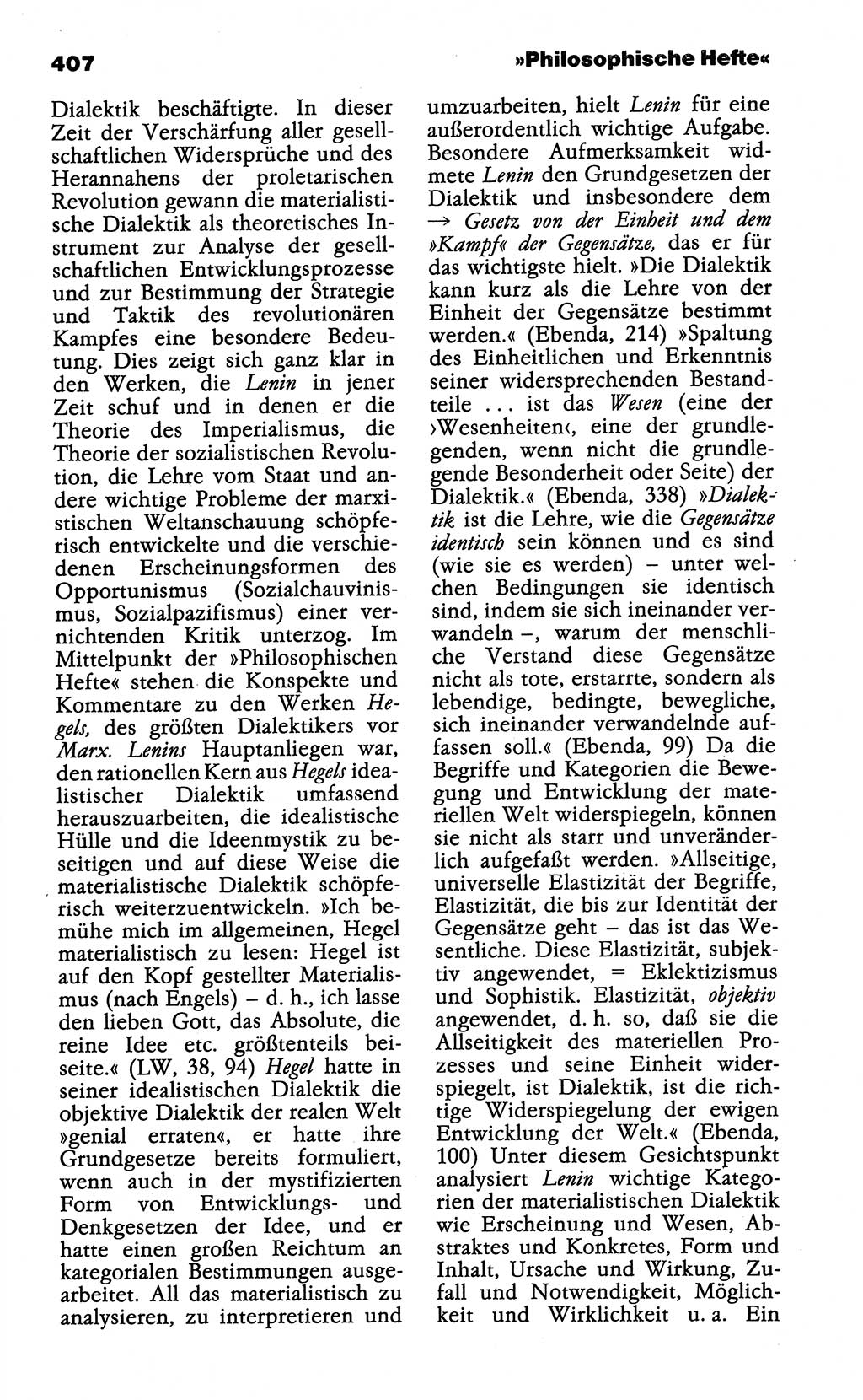 WÃ¶rterbuch der marxistisch-leninistischen Philosophie [Deutsche Demokratische Republik (DDR)] 1985, Seite 407 (Wb. ML Phil. DDR 1985, S. 407)