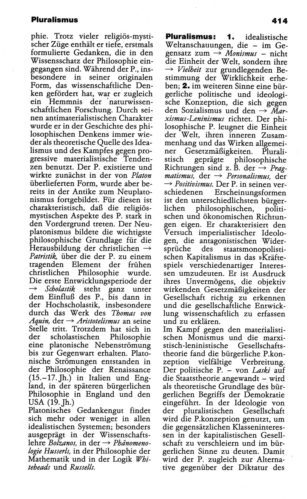 Wörterbuch der marxistisch-leninistischen Philosophie [Deutsche Demokratische Republik (DDR)] 1985, Seite 414 (Wb. ML Phil. DDR 1985, S. 414)