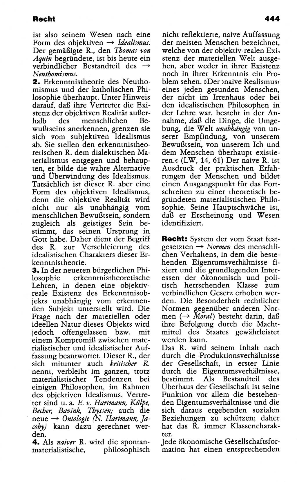 Wörterbuch der marxistisch-leninistischen Philosophie [Deutsche Demokratische Republik (DDR)] 1985, Seite 444 (Wb. ML Phil. DDR 1985, S. 444)