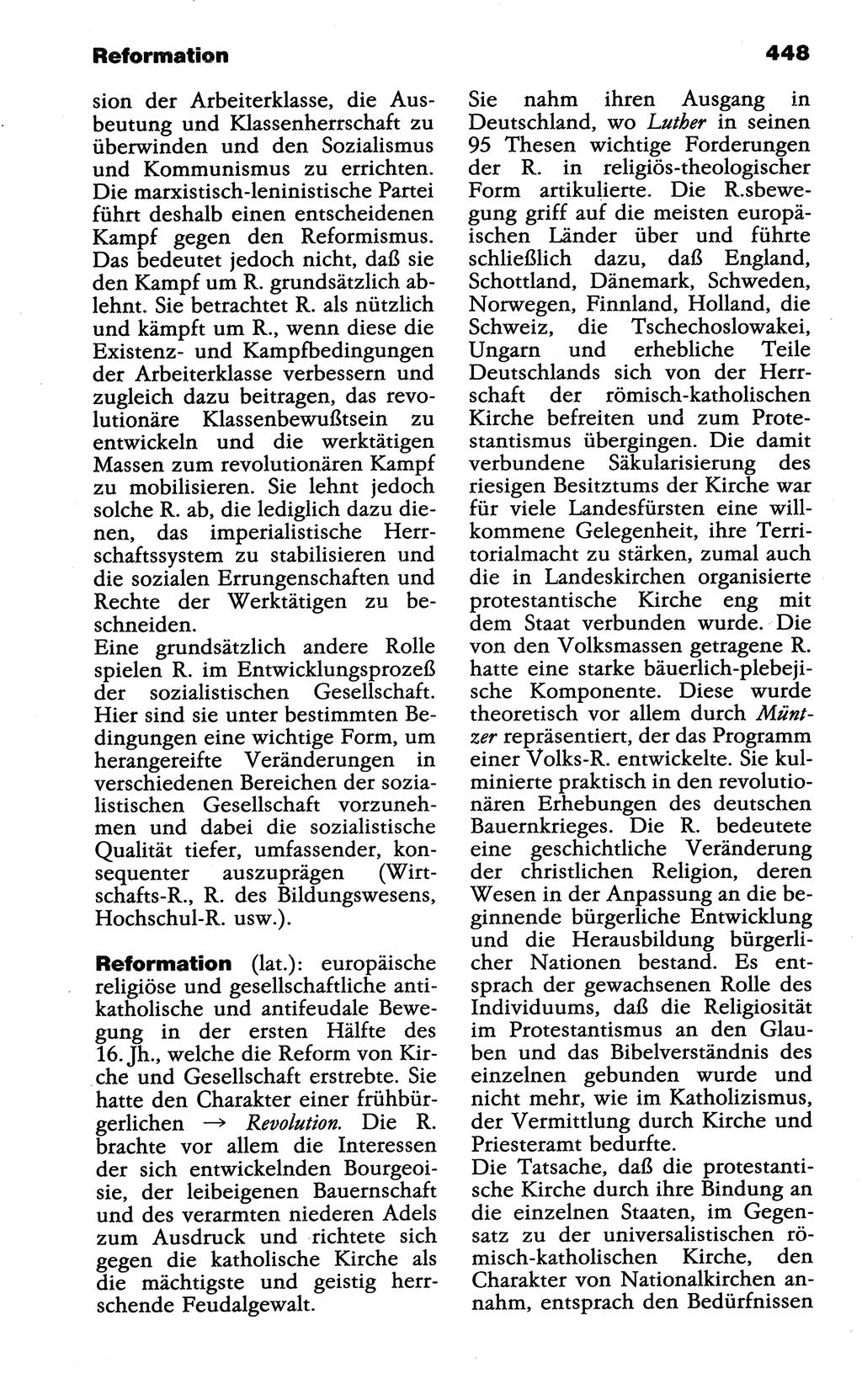 Wörterbuch der marxistisch-leninistischen Philosophie [Deutsche Demokratische Republik (DDR)] 1985, Seite 448 (Wb. ML Phil. DDR 1985, S. 448)