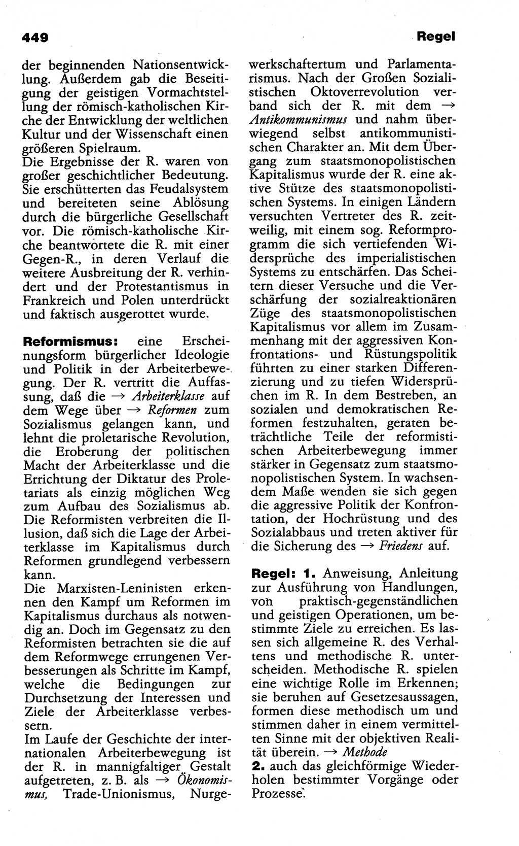Wörterbuch der marxistisch-leninistischen Philosophie [Deutsche Demokratische Republik (DDR)] 1985, Seite 449 (Wb. ML Phil. DDR 1985, S. 449)