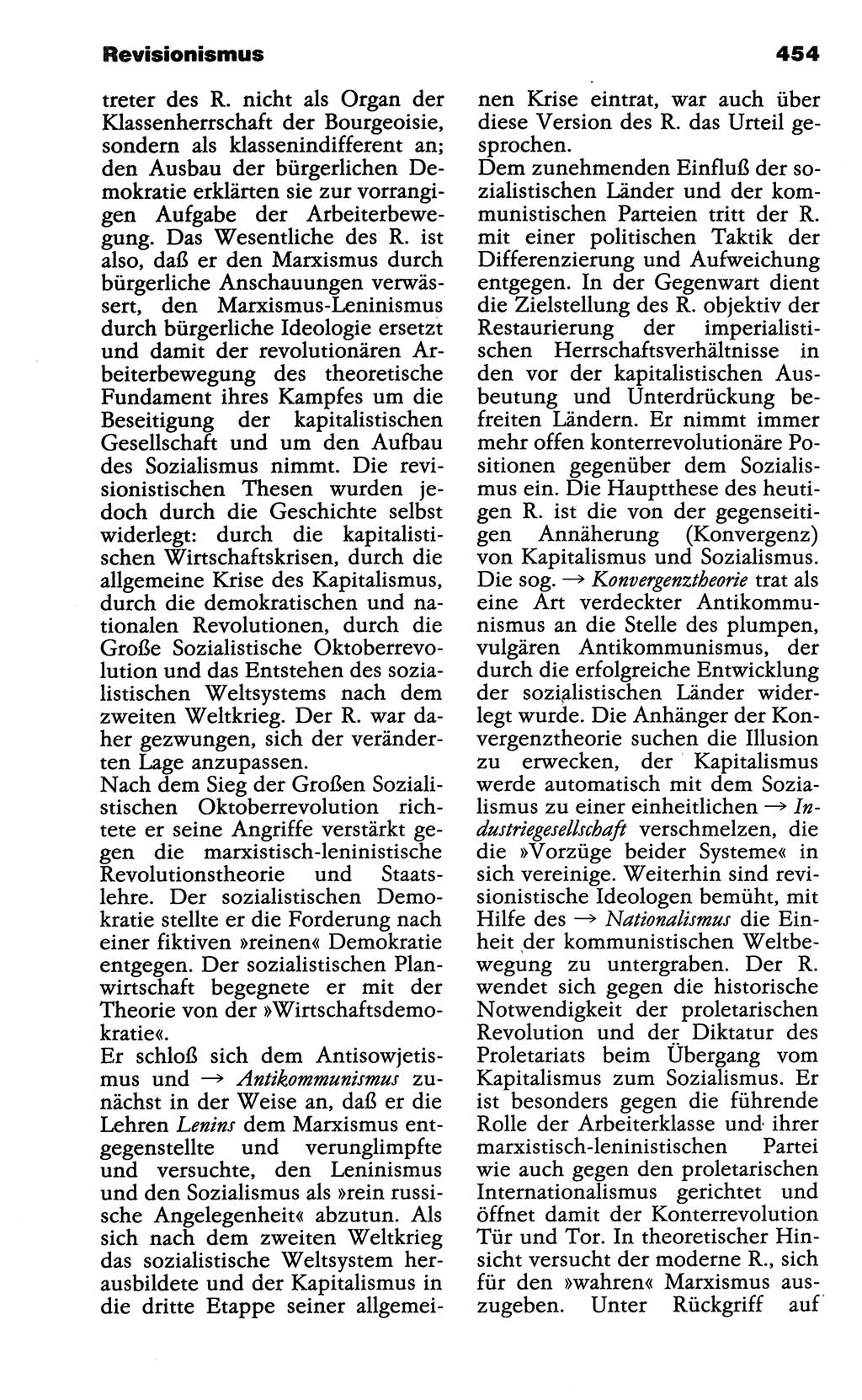 Wörterbuch der marxistisch-leninistischen Philosophie [Deutsche Demokratische Republik (DDR)] 1985, Seite 454 (Wb. ML Phil. DDR 1985, S. 454)