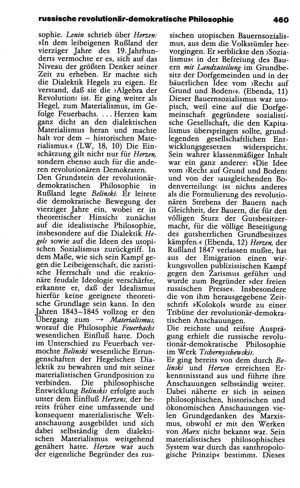 Wörterbuch der marxistisch-leninistischen Philosophie [Deutsche Demokratische Republik (DDR)] 1985, Seite 460 (Wb. ML Phil. DDR 1985, S. 460)