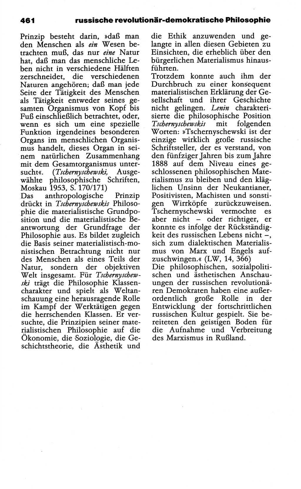 Wörterbuch der marxistisch-leninistischen Philosophie [Deutsche Demokratische Republik (DDR)] 1985, Seite 461 (Wb. ML Phil. DDR 1985, S. 461)