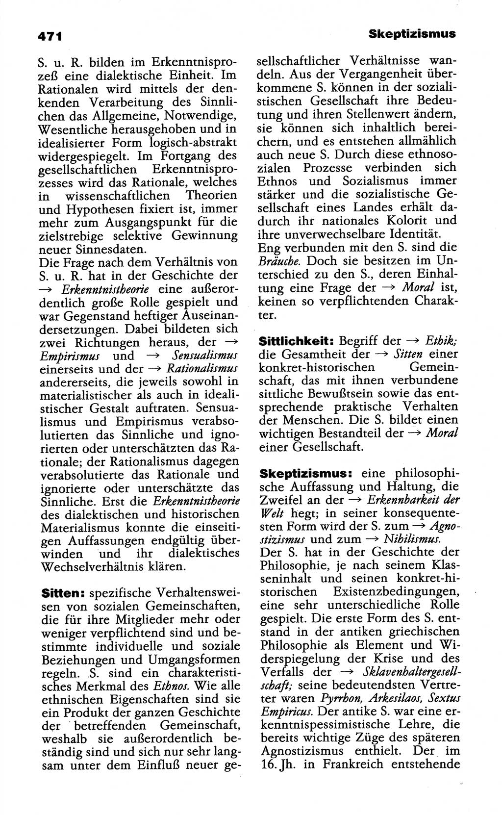Wörterbuch der marxistisch-leninistischen Philosophie [Deutsche Demokratische Republik (DDR)] 1985, Seite 471 (Wb. ML Phil. DDR 1985, S. 471)