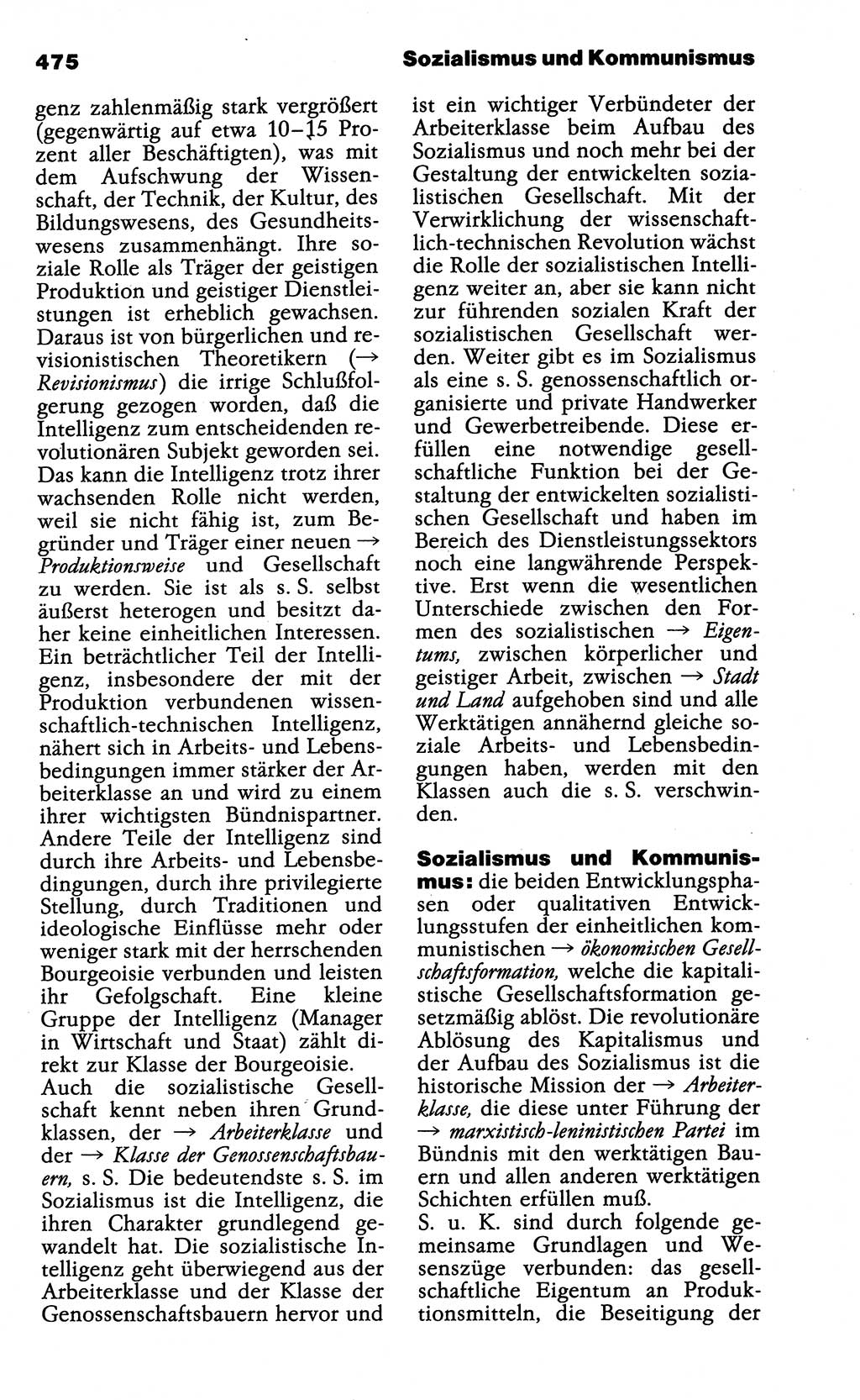 Wörterbuch der marxistisch-leninistischen Philosophie [Deutsche Demokratische Republik (DDR)] 1985, Seite 475 (Wb. ML Phil. DDR 1985, S. 475)