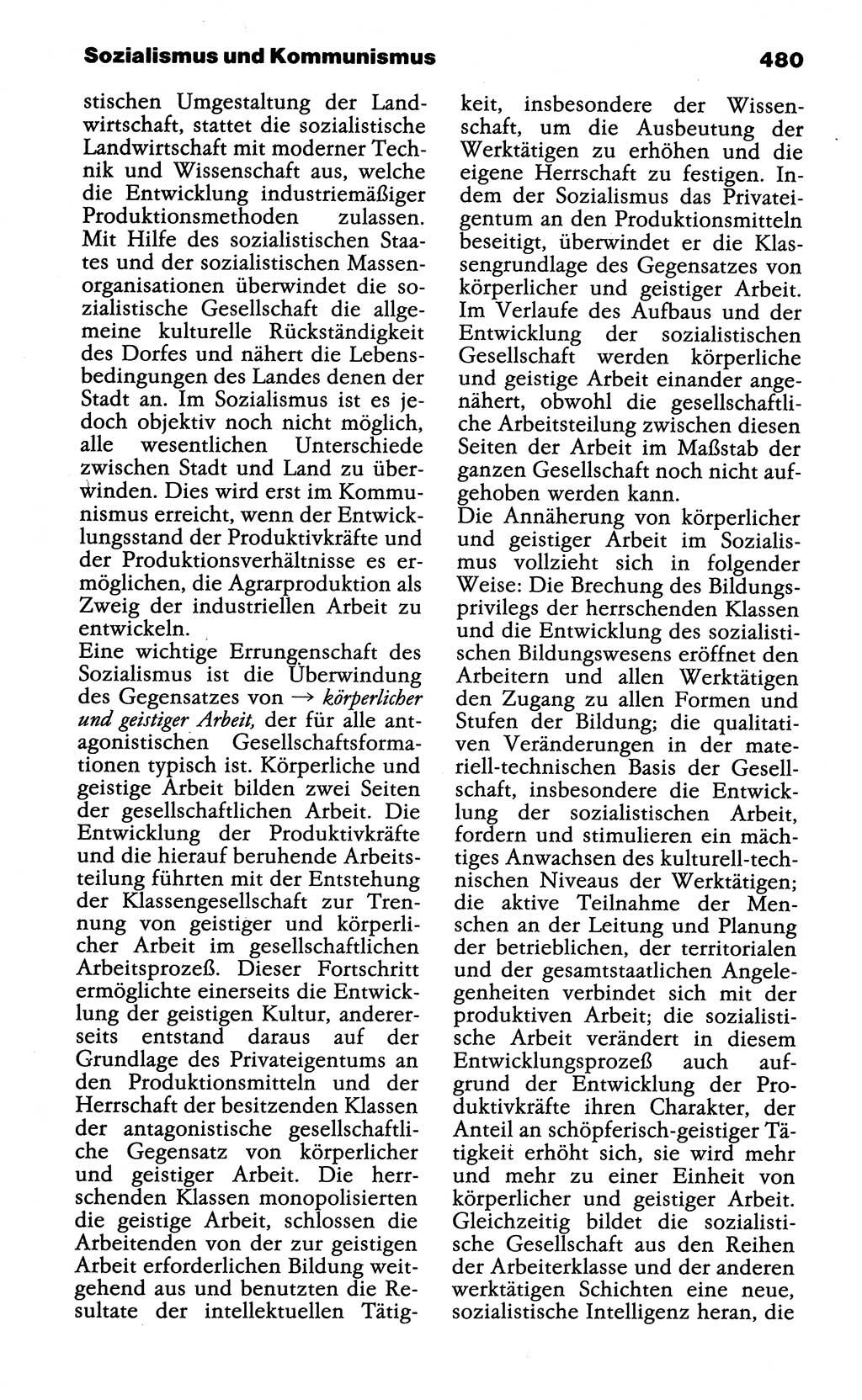 Wörterbuch der marxistisch-leninistischen Philosophie [Deutsche Demokratische Republik (DDR)] 1985, Seite 480 (Wb. ML Phil. DDR 1985, S. 480)