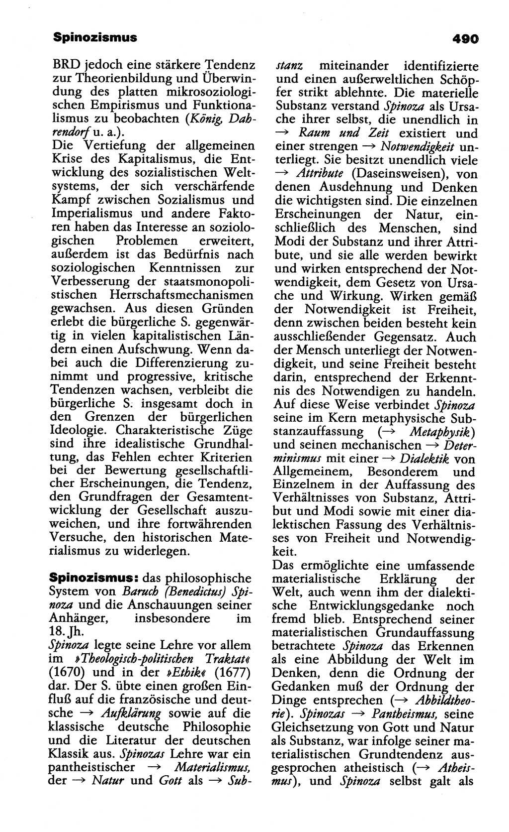 Wörterbuch der marxistisch-leninistischen Philosophie [Deutsche Demokratische Republik (DDR)] 1985, Seite 490 (Wb. ML Phil. DDR 1985, S. 490)