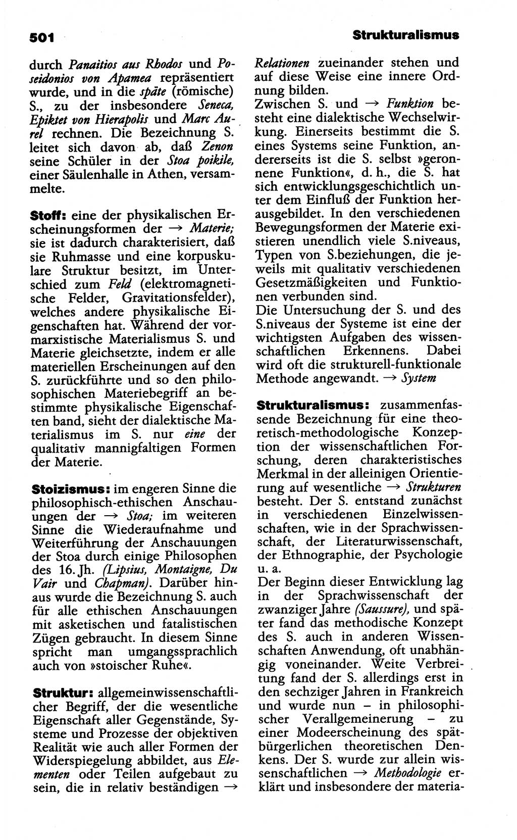 Wörterbuch der marxistisch-leninistischen Philosophie [Deutsche Demokratische Republik (DDR)] 1985, Seite 501 (Wb. ML Phil. DDR 1985, S. 501)