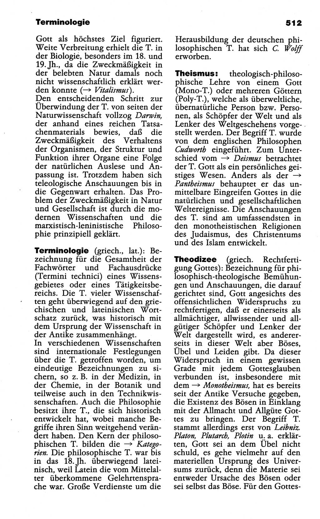Wörterbuch der marxistisch-leninistischen Philosophie [Deutsche Demokratische Republik (DDR)] 1985, Seite 512 (Wb. ML Phil. DDR 1985, S. 512)