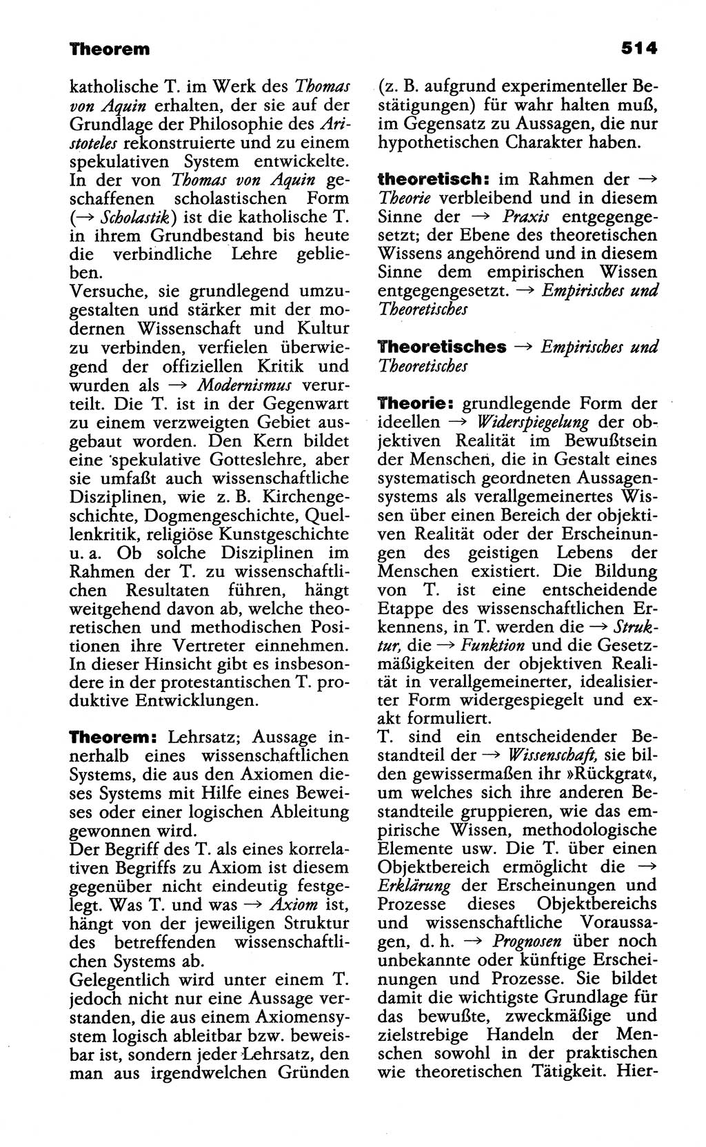 Wörterbuch der marxistisch-leninistischen Philosophie [Deutsche Demokratische Republik (DDR)] 1985, Seite 514 (Wb. ML Phil. DDR 1985, S. 514)