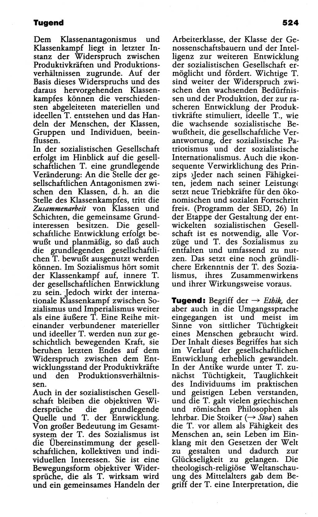Wörterbuch der marxistisch-leninistischen Philosophie [Deutsche Demokratische Republik (DDR)] 1985, Seite 524 (Wb. ML Phil. DDR 1985, S. 524)