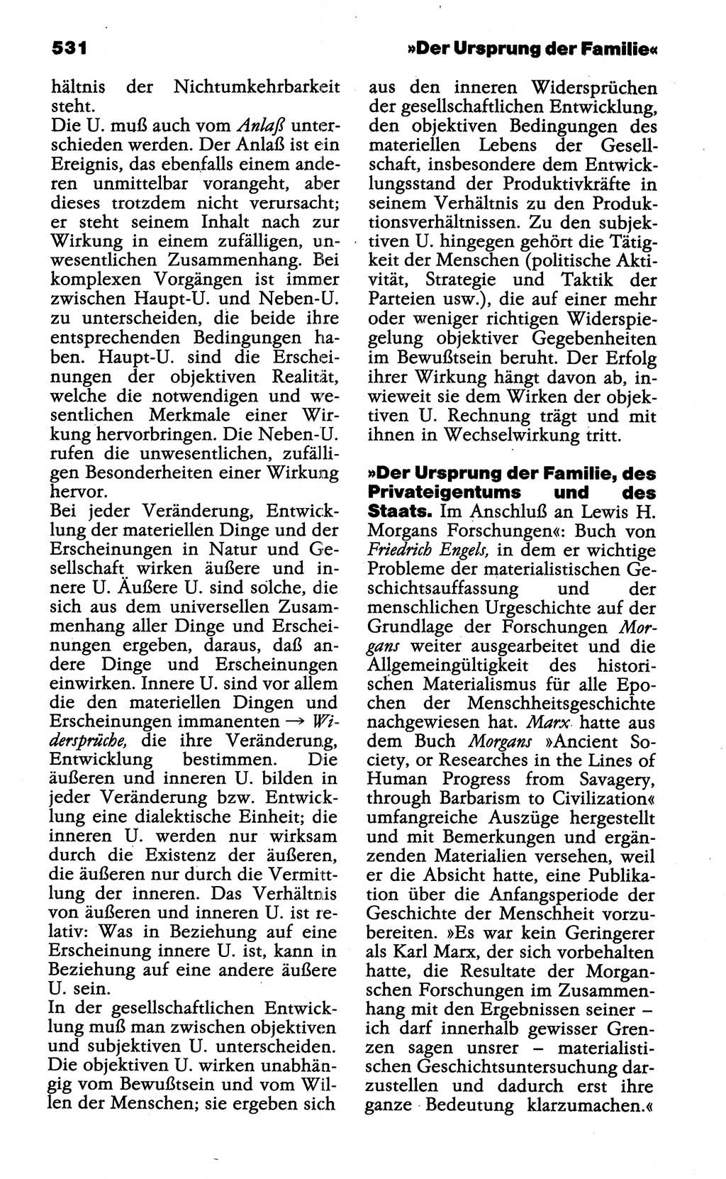 Wörterbuch der marxistisch-leninistischen Philosophie [Deutsche Demokratische Republik (DDR)] 1985, Seite 531 (Wb. ML Phil. DDR 1985, S. 531)