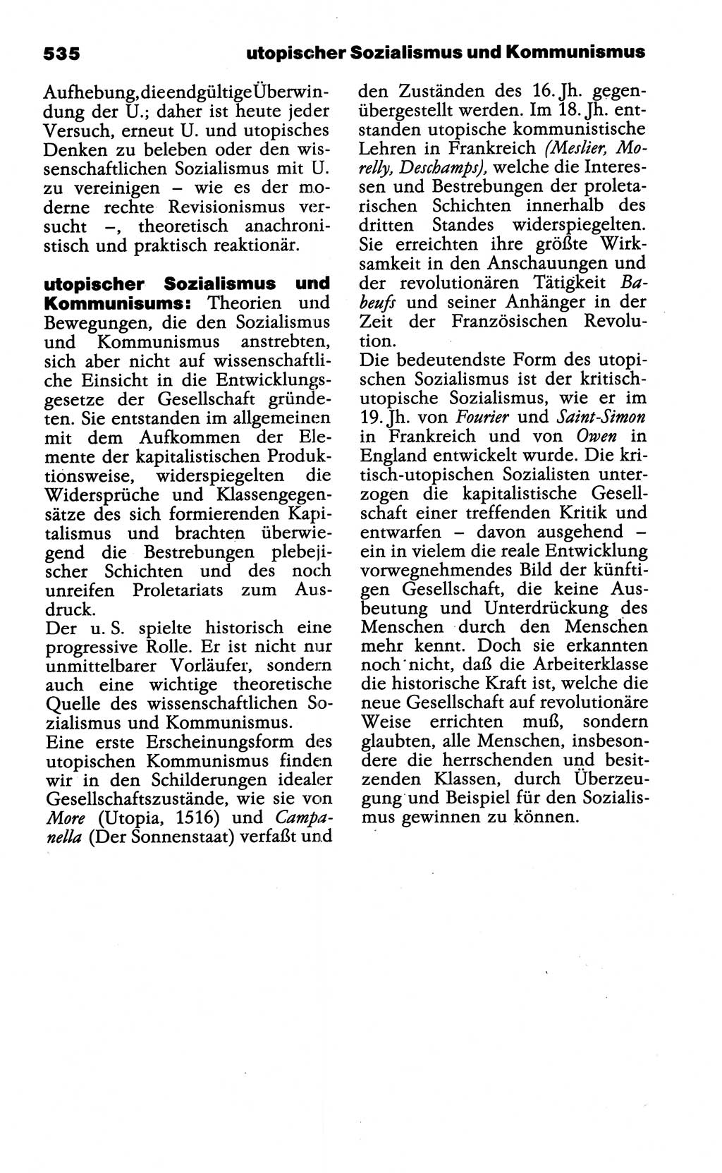 Wörterbuch der marxistisch-leninistischen Philosophie [Deutsche Demokratische Republik (DDR)] 1985, Seite 535 (Wb. ML Phil. DDR 1985, S. 535)