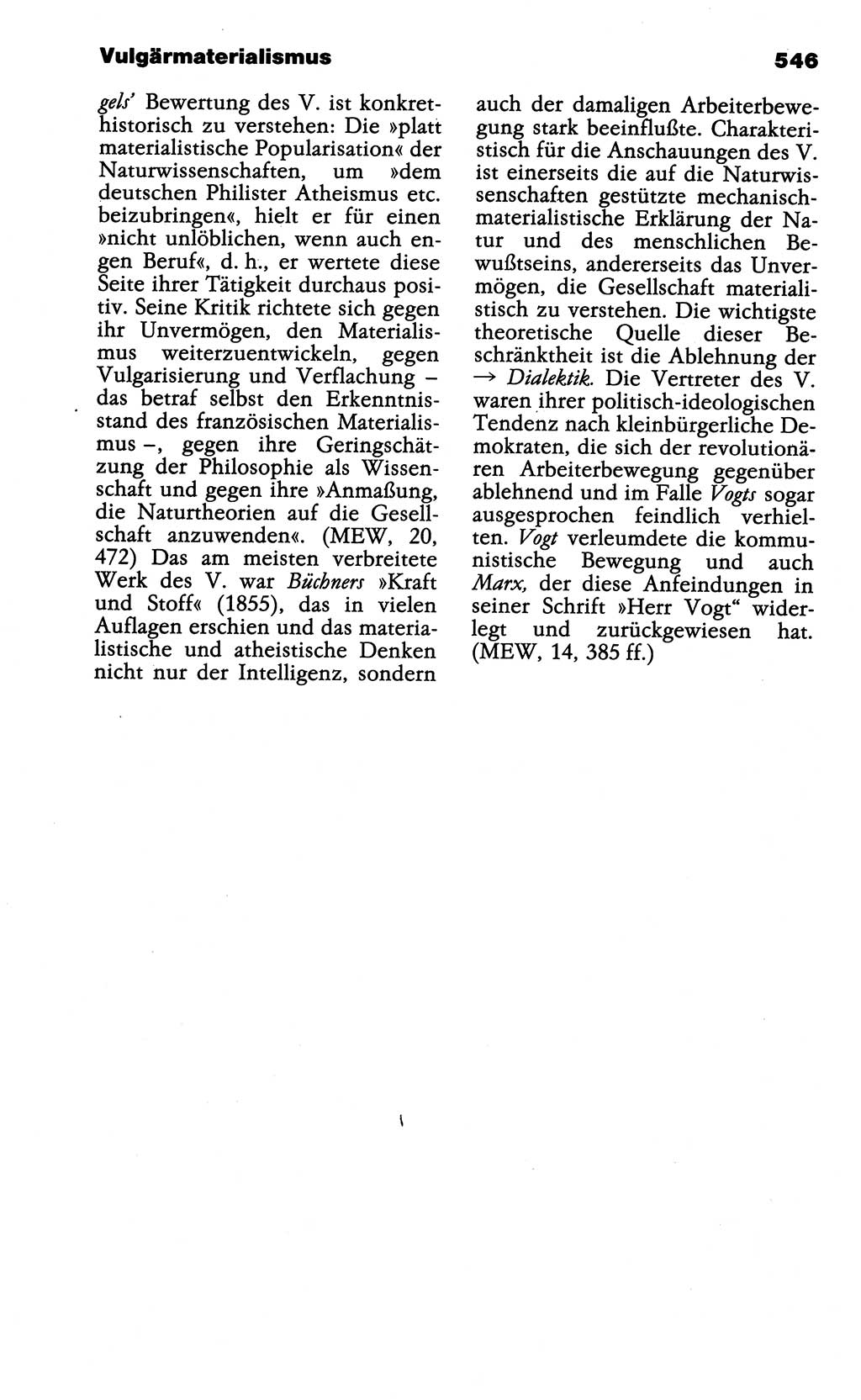 Wörterbuch der marxistisch-leninistischen Philosophie [Deutsche Demokratische Republik (DDR)] 1985, Seite 546 (Wb. ML Phil. DDR 1985, S. 546)