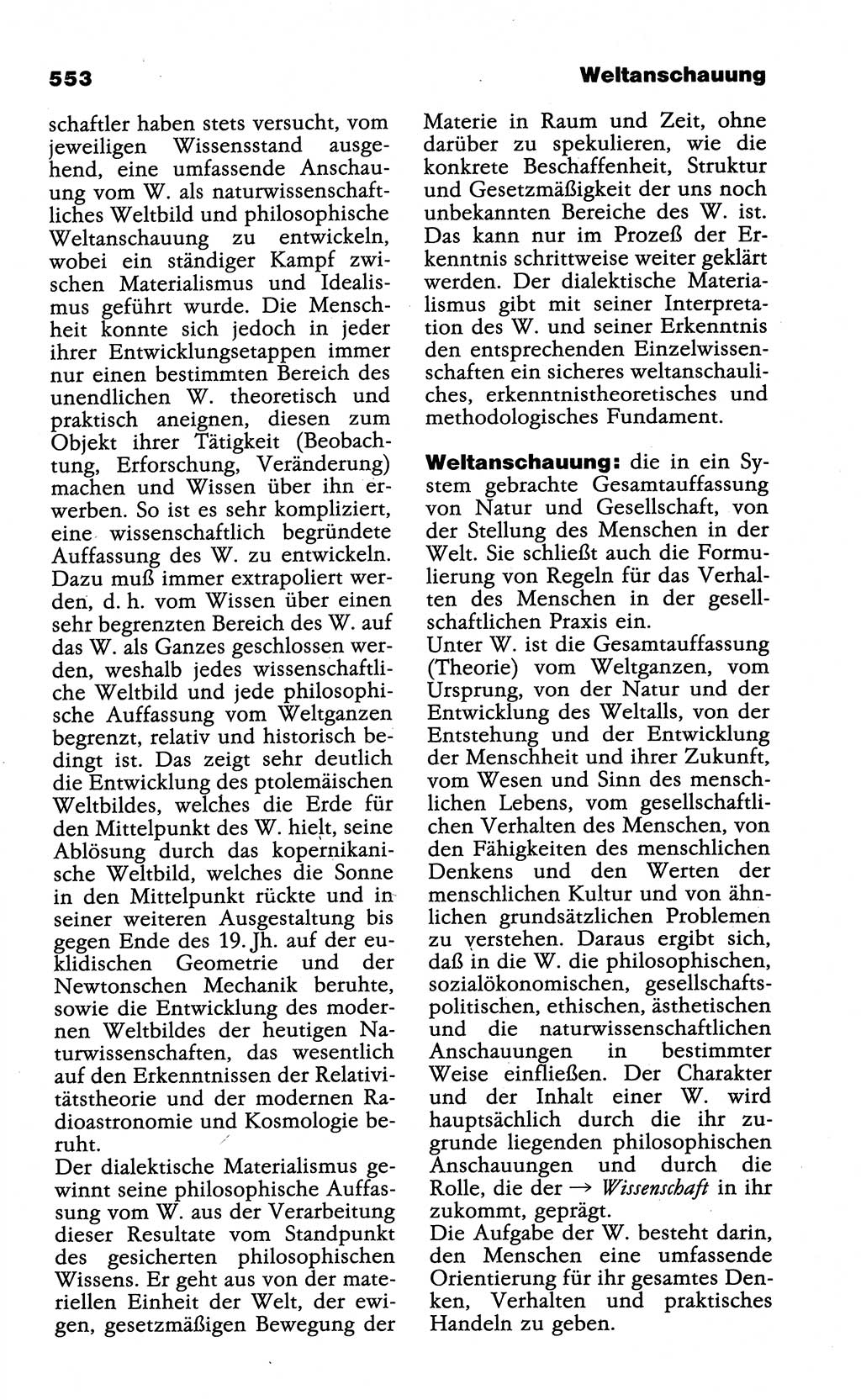 Wörterbuch der marxistisch-leninistischen Philosophie [Deutsche Demokratische Republik (DDR)] 1985, Seite 553 (Wb. ML Phil. DDR 1985, S. 553)