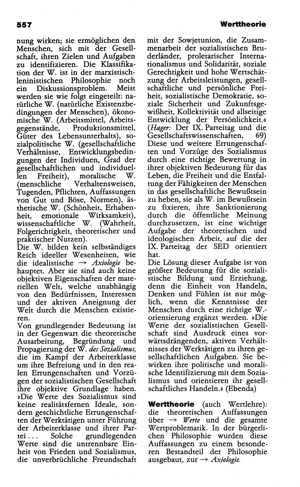 Wörterbuch der marxistisch-leninistischen Philosophie [Deutsche Demokratische Republik (DDR)] 1985, Seite 557 (Wb. ML Phil. DDR 1985, S. 557)